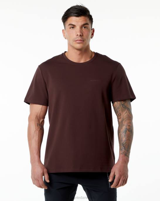 klassisk t-shirt Mænd Alphalete J8D2554 tøj bordeaux rød