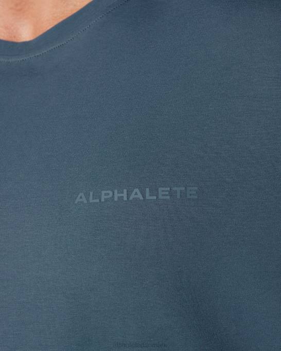 klassisk t-shirt Mænd Alphalete J8D2556 tøj hval blå
