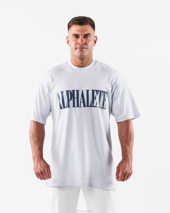 republik t-shirt Mænd Alphalete J8D2495 tøj halogen blå