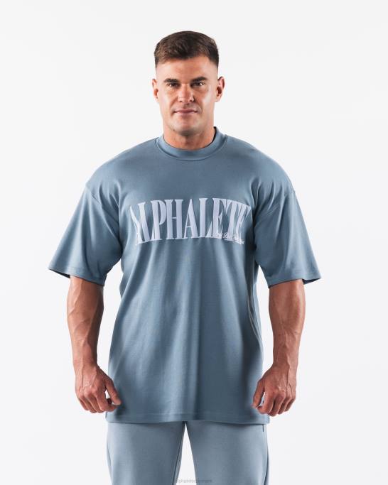 republik t-shirt Mænd Alphalete J8D2498 tøj azul blå