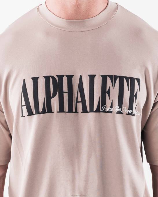 republik t-shirt Mænd Alphalete J8D2503 tøj atmosfære brun