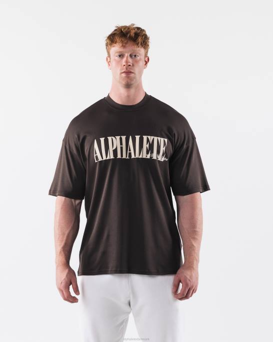 republik t-shirt Mænd Alphalete J8D2505 tøj tyrkisk kaffe brun