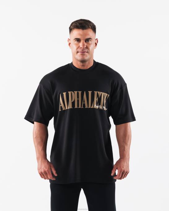republik t-shirt Mænd Alphalete J8D2506 tøj sort