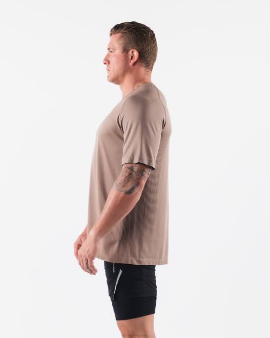 wolf head airtech t-shirt Mænd Alphalete J8D2516 tøj cremet beige brun