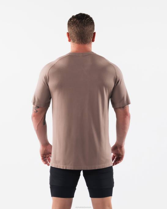 wolf head airtech t-shirt Mænd Alphalete J8D2516 tøj cremet beige brun