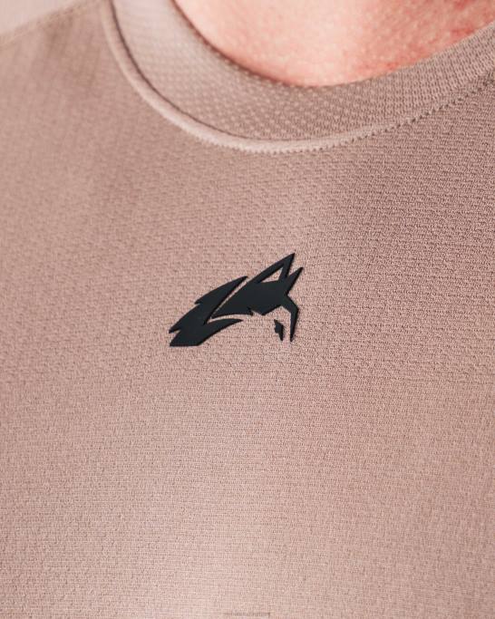 wolf head airtech t-shirt Mænd Alphalete J8D2516 tøj cremet beige brun