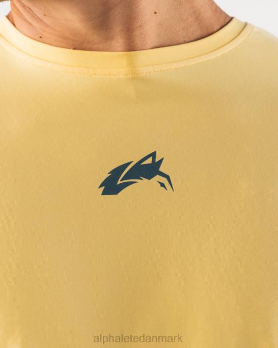 wolf head paisley print t-shirt Mænd Alphalete J8D2527 tøj gul