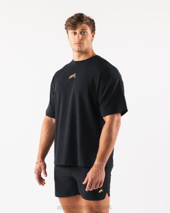 wolf head paisley print t-shirt Mænd Alphalete J8D2531 tøj sort