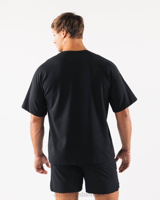 wolf head paisley print t-shirt Mænd Alphalete J8D2531 tøj sort