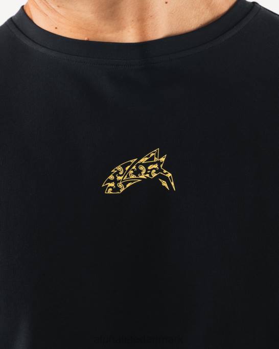 wolf head paisley print t-shirt Mænd Alphalete J8D2531 tøj sort