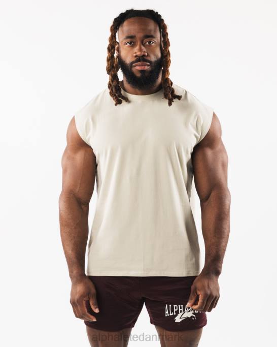 børstet ulv hoved muskel tank Mænd Alphalete J8D2584 tøj havskal brun