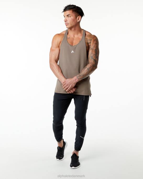 emblem stringer Mænd Alphalete J8D2602 tøj mokka brun