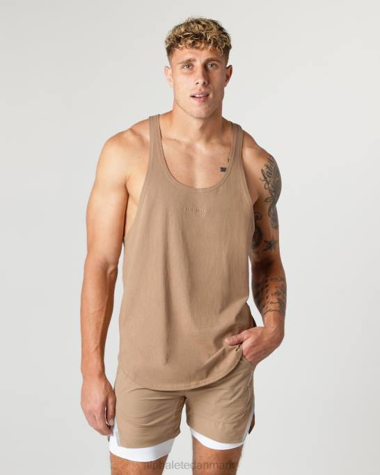 kraftig bomulds kernestreng Mænd Alphalete J8D2596 tøj chai brun