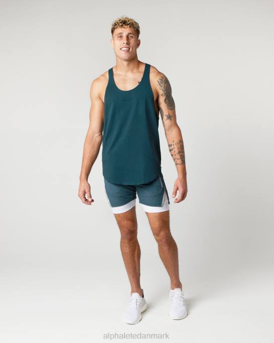 kraftig bomulds kernestreng Mænd Alphalete J8D2598 tøj midnatsblå