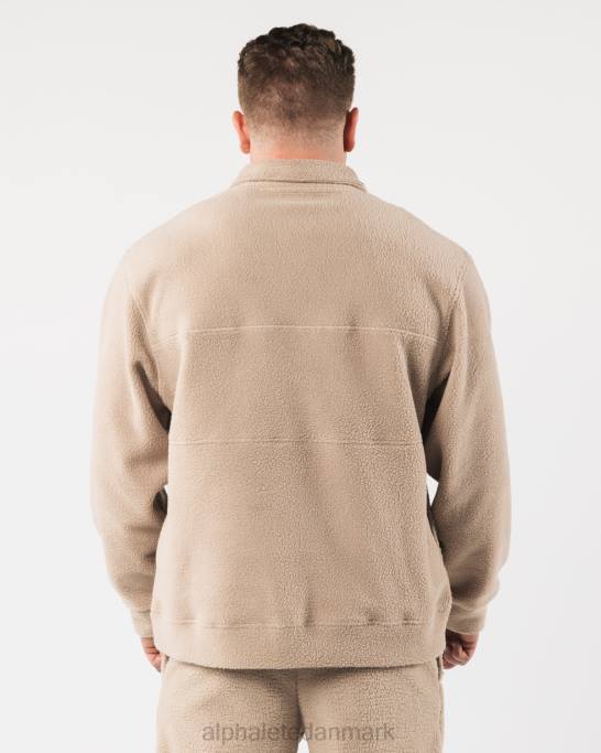 king kvart lynlås unisex Alphalete J8D2481 tøj hør brun