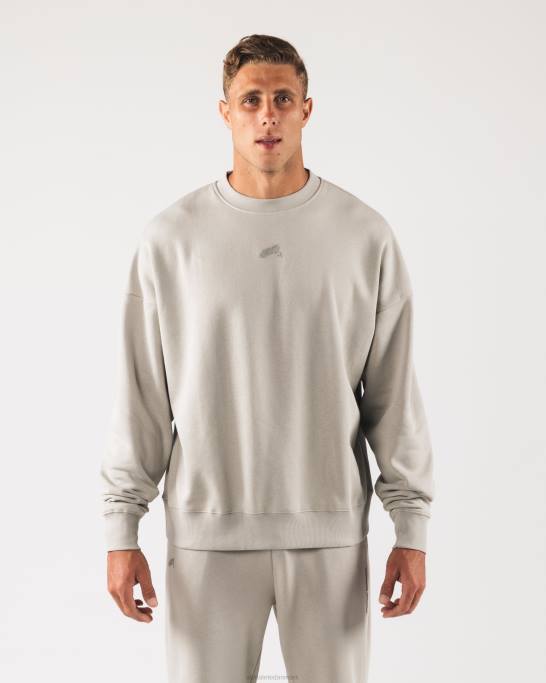 oprindelse crewneck unisex Alphalete J8D2263 tøj overskyet grå