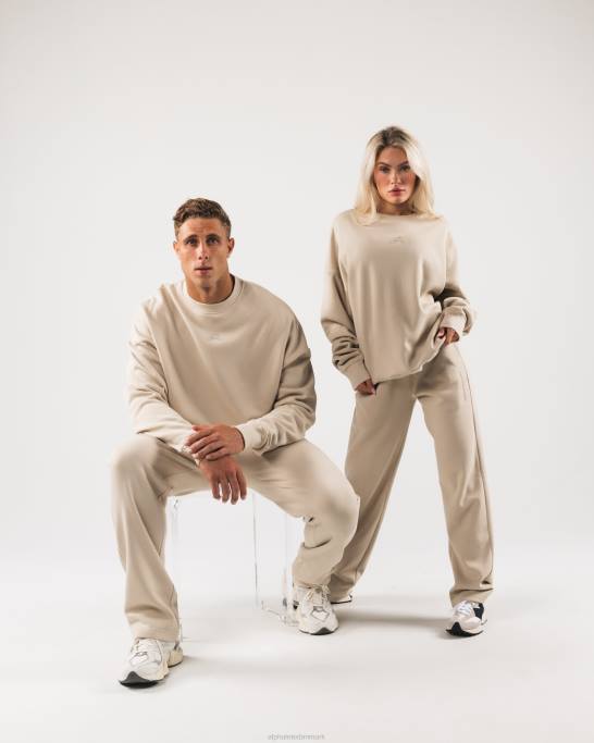 oprindelse crewneck unisex Alphalete J8D2264 tøj havsalt brun