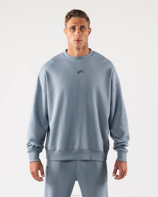 oprindelse crewneck unisex Alphalete J8D2266 tøj isbjerg blå