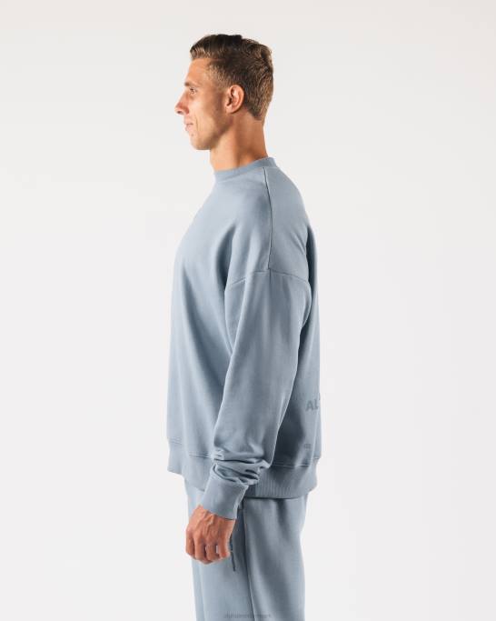 oprindelse crewneck unisex Alphalete J8D2266 tøj isbjerg blå