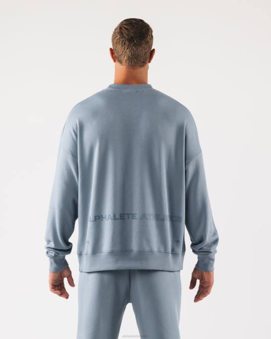 oprindelse crewneck unisex Alphalete J8D2266 tøj isbjerg blå