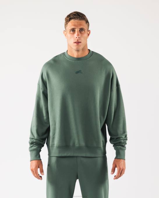 oprindelse crewneck unisex Alphalete J8D2267 tøj fredfyldt grøn