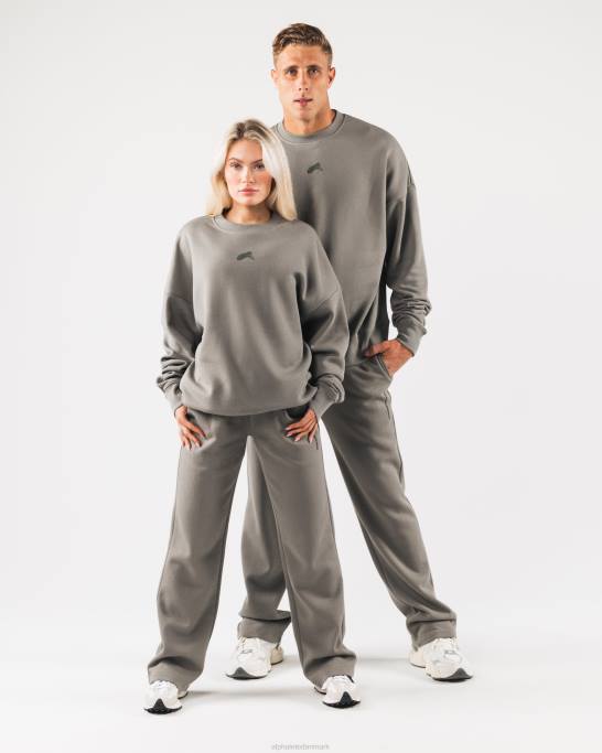 oprindelse crewneck unisex Alphalete J8D2268 tøj sterling grå