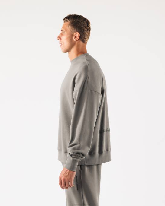 oprindelse crewneck unisex Alphalete J8D2268 tøj sterling grå