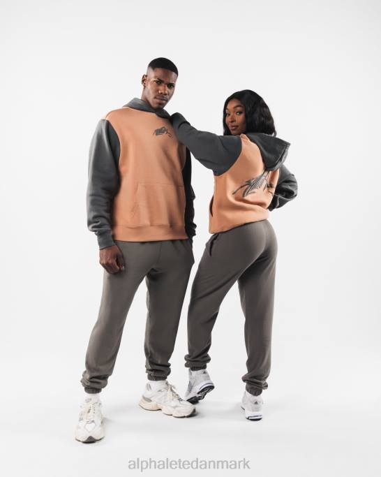 stencil hættetrøje unisex Alphalete J8D2270 tøj lerbrun