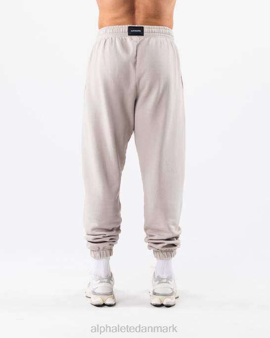 Earth dye grafisk jogger unisex Alphalete J8D2455 tøj sølvgrå