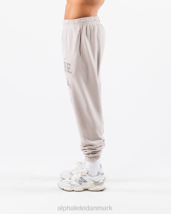 Earth dye grafisk jogger unisex Alphalete J8D2455 tøj sølvgrå