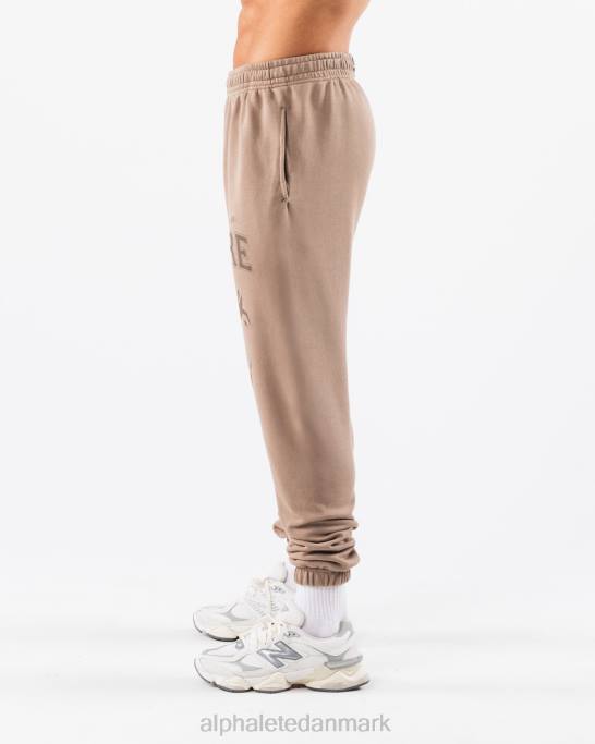 Earth dye grafisk jogger unisex Alphalete J8D2457 tøj mudstone brun