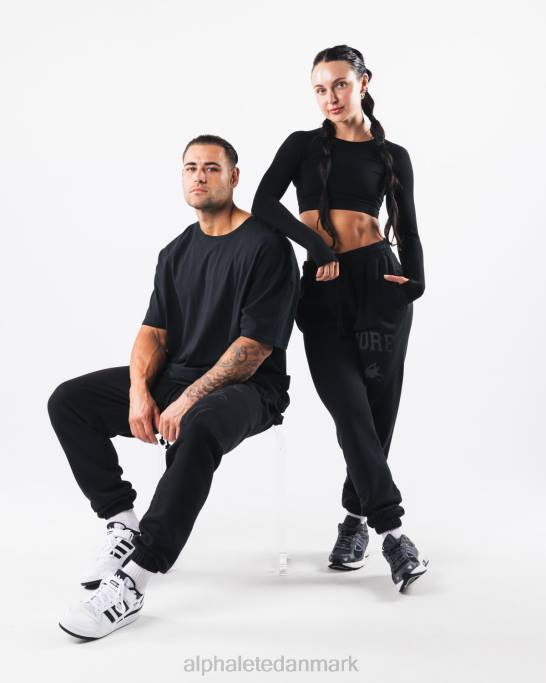 Earth dye grafisk jogger unisex Alphalete J8D2459 tøj sort