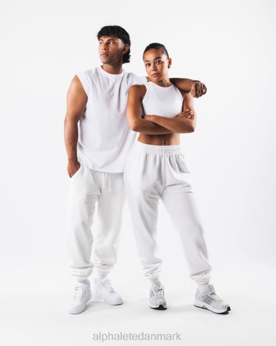 jordfarve naturlig jogger unisex Alphalete J8D2460 tøj sky hvid