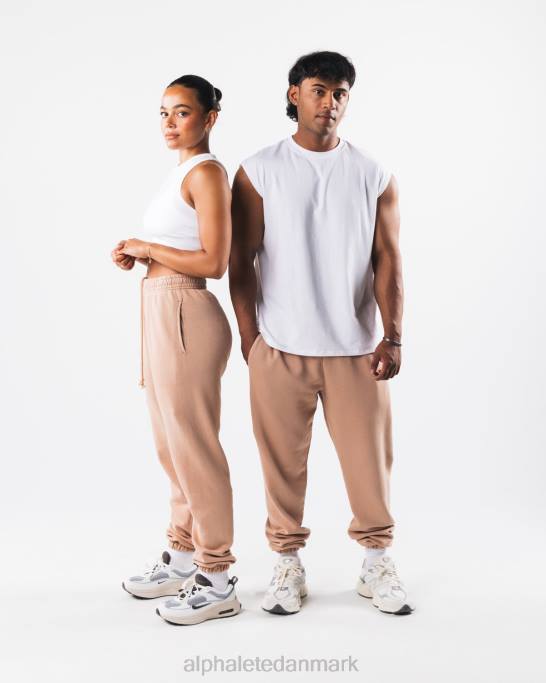 jordfarve naturlig jogger unisex Alphalete J8D2461 tøj okkerbrun