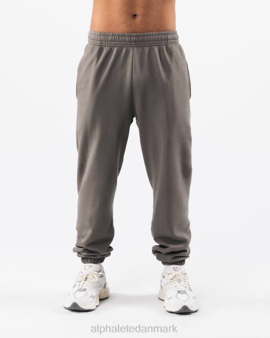 jordfarve naturlig jogger unisex Alphalete J8D2462 tøj jerngrå