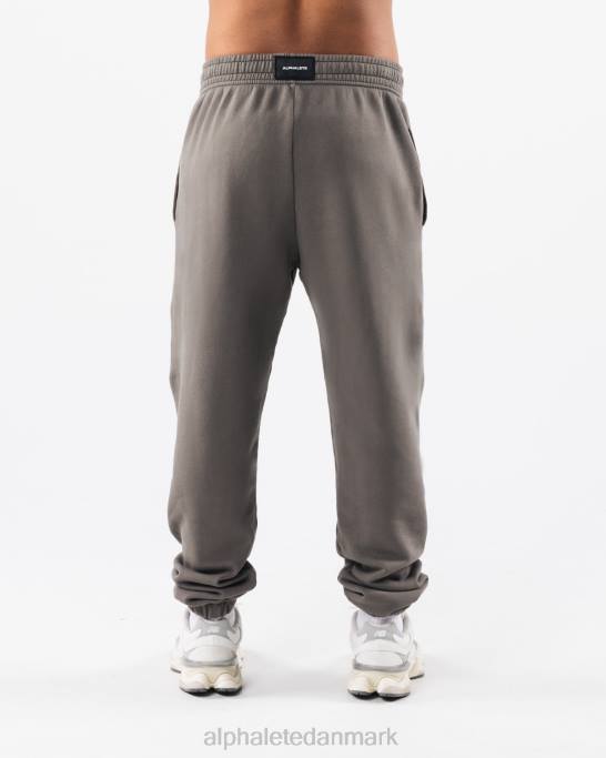 jordfarve naturlig jogger unisex Alphalete J8D2462 tøj jerngrå