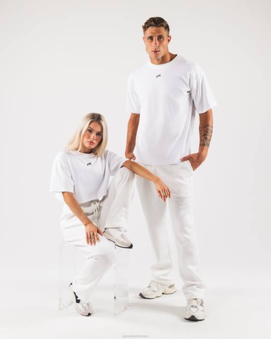 oprindelsesbukser unisex Alphalete J8D2447 tøj hvid