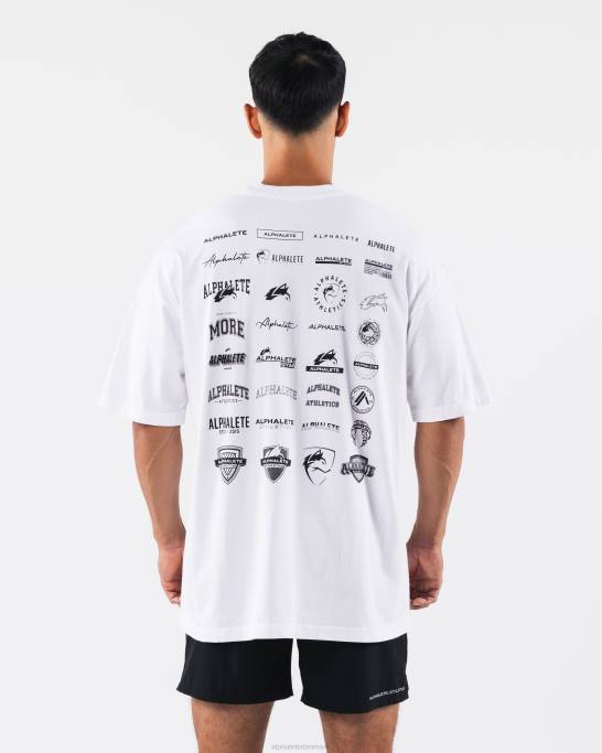 arv t-shirt unisex Alphalete J8D2181 tøj hvid