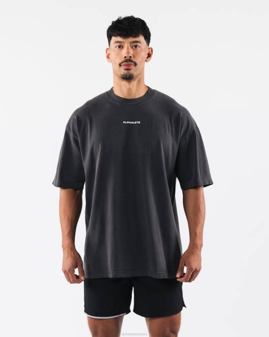 arv t-shirt unisex Alphalete J8D2182 tøj vintage sort