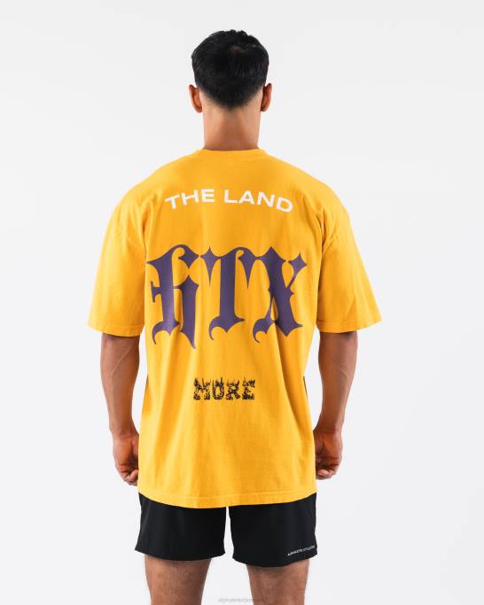 htx t-shirt unisex Alphalete J8D2183 tøj guld gul