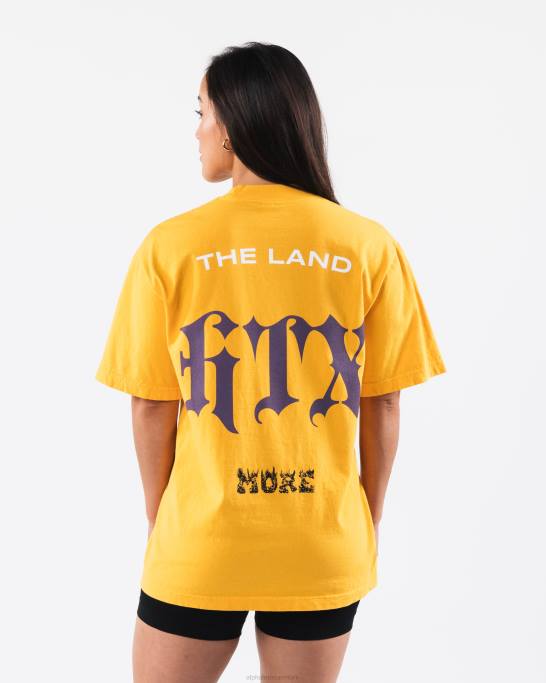 htx t-shirt unisex Alphalete J8D2183 tøj guld gul