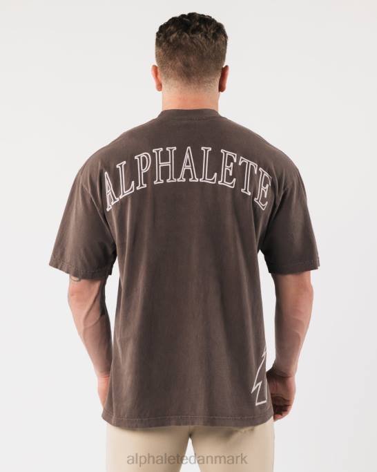 kæmpe ulve hoved t-shirt unisex Alphalete J8D2225 tøj nelliker brun