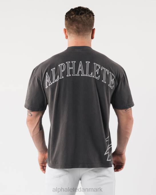 kæmpe ulve hoved t-shirt unisex Alphalete J8D2226 tøj vintage sort