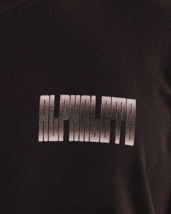 kryptisk t-shirt unisex Alphalete J8D2215 tøj chokolade brun