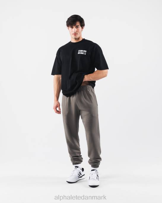 kryptisk t-shirt unisex Alphalete J8D2216 tøj sort