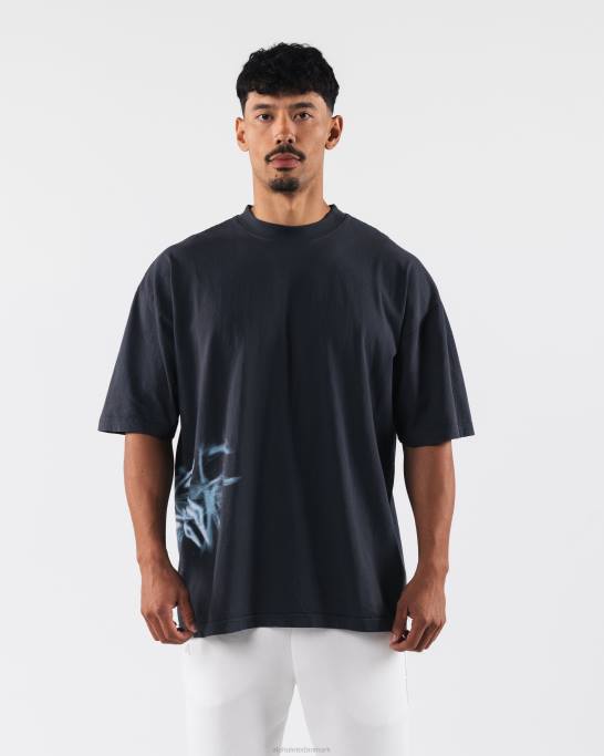 røg tee unisex Alphalete J8D2184 tøj delfin blå