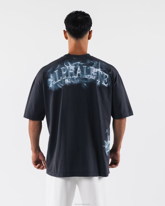røg tee unisex Alphalete J8D2184 tøj delfin blå