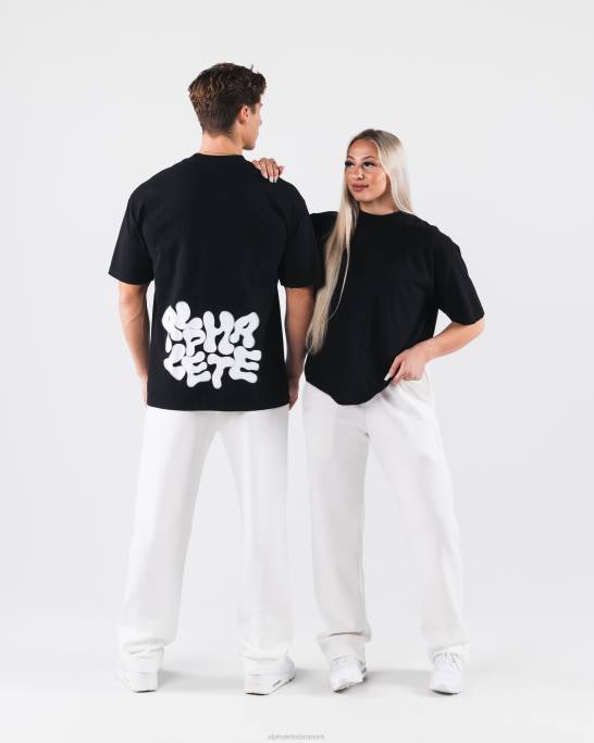 radial sløring t-shirt unisex Alphalete J8D2196 tøj sort