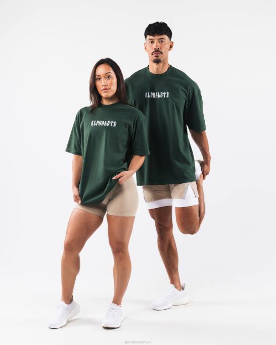 spøgelses t-shirt unisex Alphalete J8D2179 tøj vedbend grøn