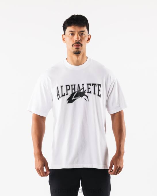 ulv hoved t-shirt unisex Alphalete J8D2231 tøj hvid sort